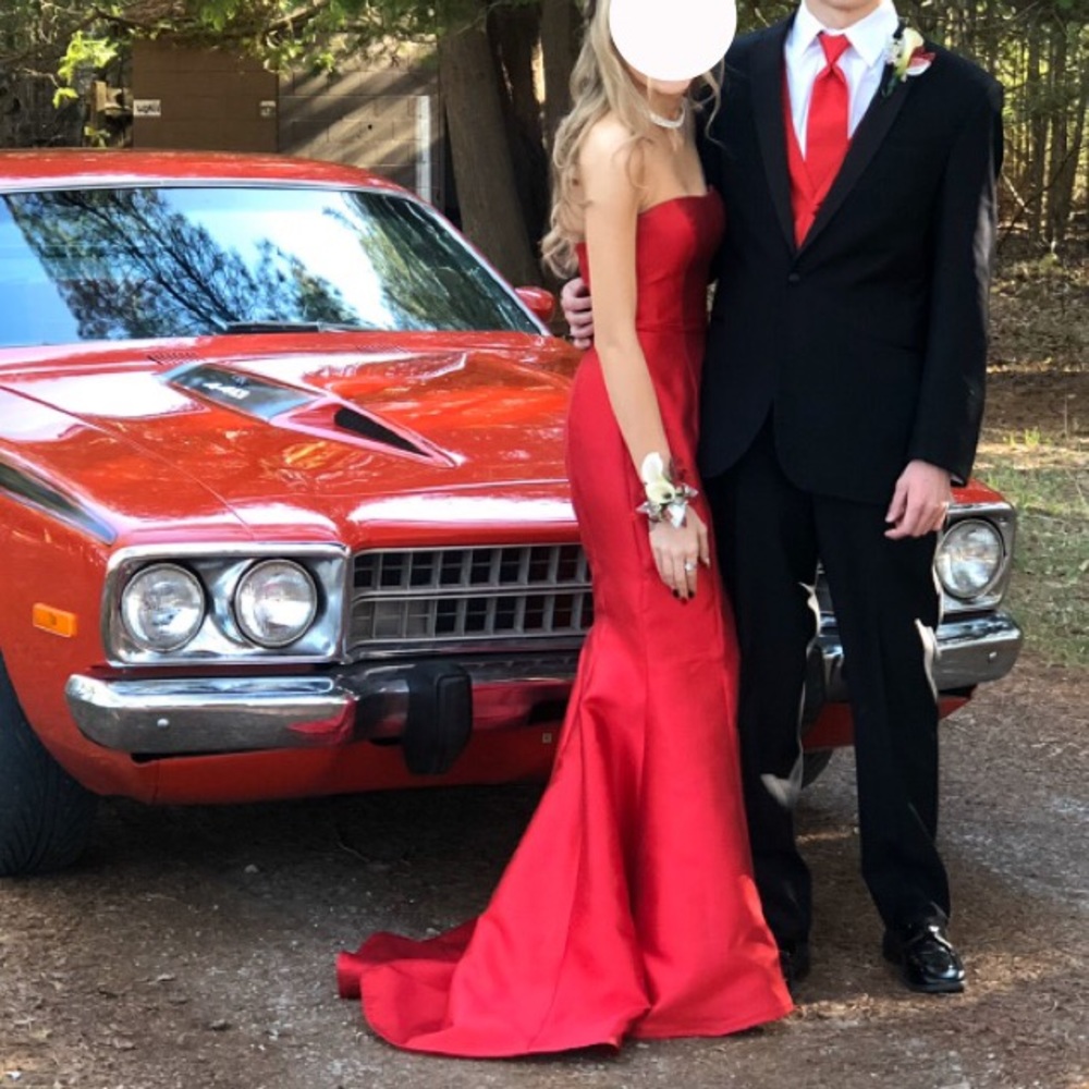 Sherri Hill Red Mermaid Prom Dress!